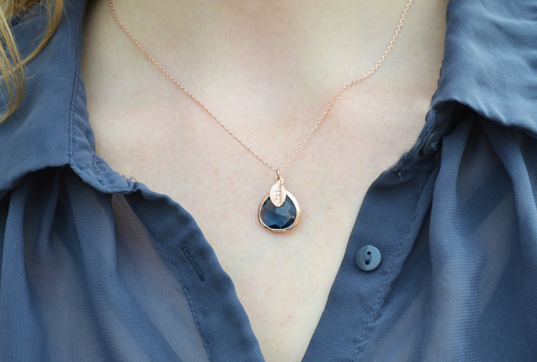 Birthstone sapphire necklace online