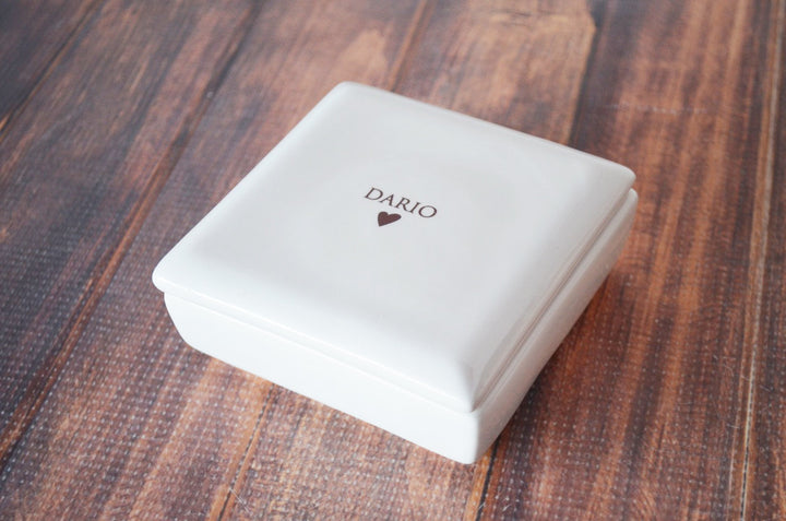 Ring Bearer Gift, Ring Bearer Thank You Gift, Ring Bearer Gift Idea, Ring Bearer Proposal Gift, Boy's Gift- Square Keepsake Box