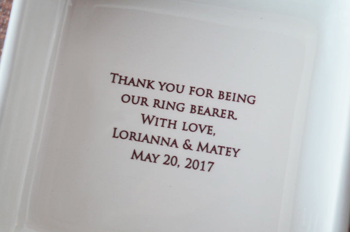 Ring Bearer Gift, Ring Bearer Thank You Gift, Ring Bearer Gift Idea, Ring Bearer Proposal Gift, Boy's Gift- Square Keepsake Box