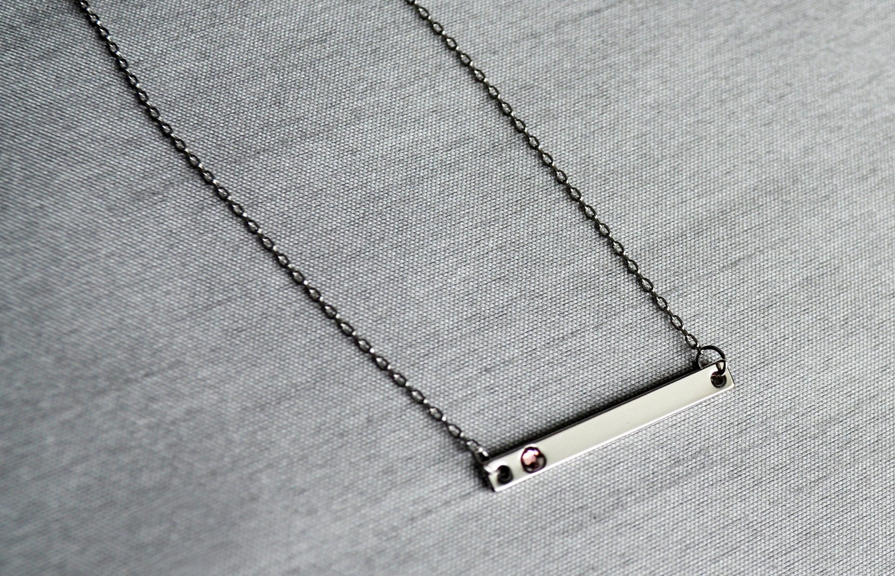 Birthstone Bar Necklace for Mom – Lucky Horn Gifts