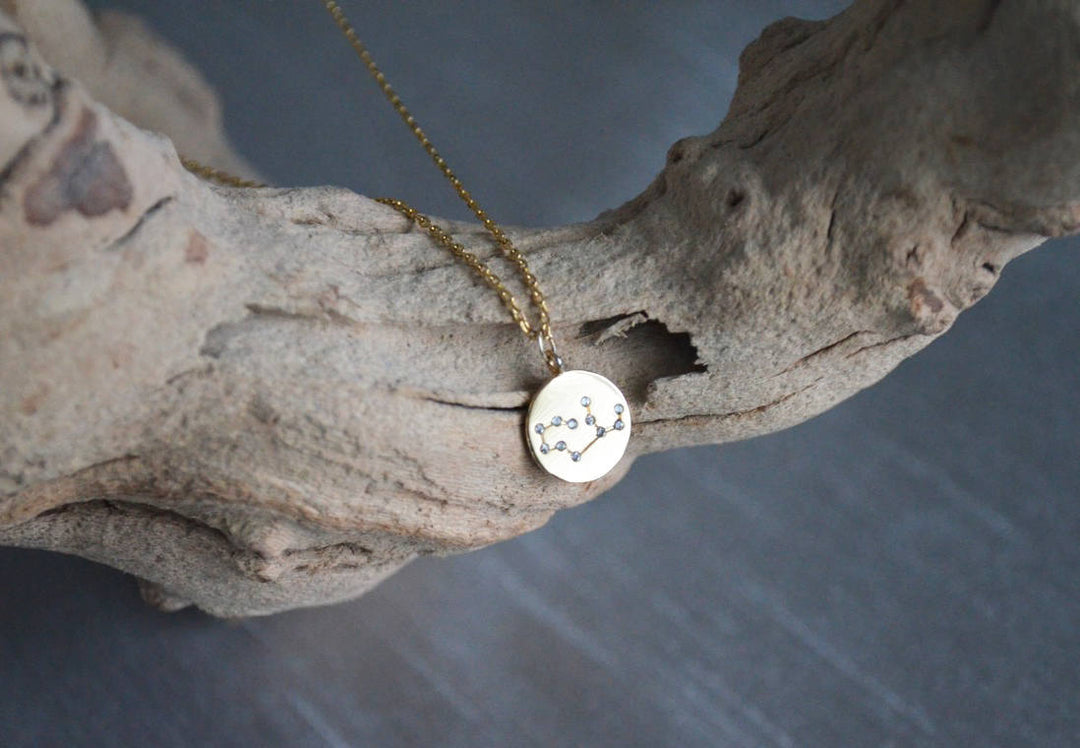 Silver Zodiac Jewelry, Zodiac Necklace, Constellation Necklace, Astrology Necklace, Gemini Necklace