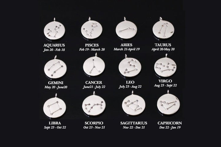 Silver Zodiac Jewelry, Zodiac Necklace, Constellation Necklace, Astrology Necklace, Gemini Necklace