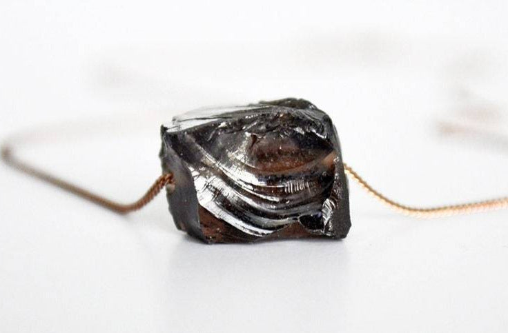 Smokey Quartz Necklace, Raw Smokey Quartz choker, Natural Quartz Layering Necklace, Boho Necklace, Healing Crystal Necklace, Birthday Gift