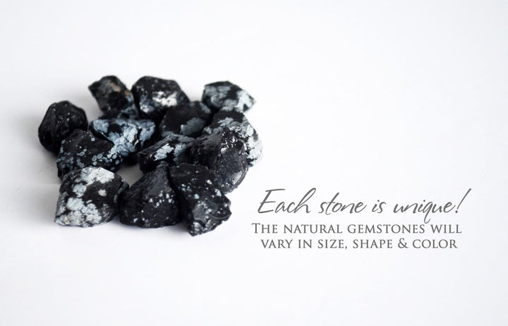 Snowflake Obsidian Necklace, Snowflake Obsidian choker, Obsidian Layering Necklace, Boho Necklace, Healing Crystal Necklace, Birthday Gift