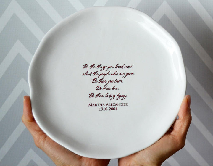 Sympathy Gift, Memorial Gift, Sympathy Tray, Be the things you loved most about the people who are gone, In Memory of Gift