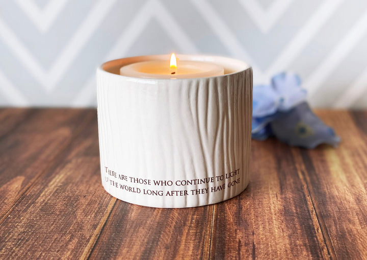 Sympathy Votive, Sympathy Vase, There are those who continue to light up the world long after they have gone