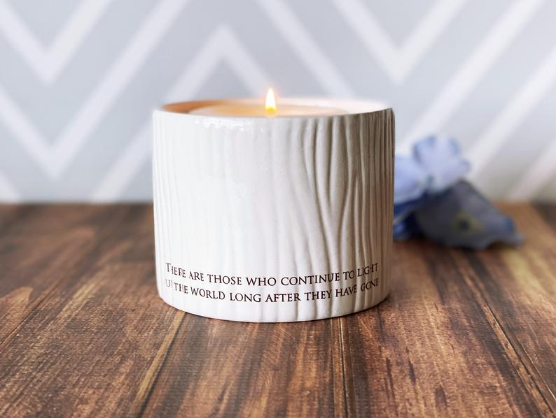 Sympathy Votive, Sympathy Vase, There are those who continue to light up the world long after they have gone