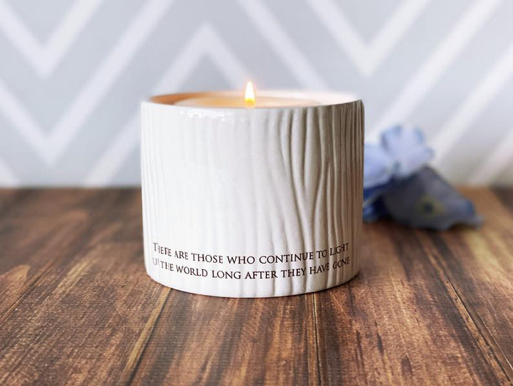 Sympathy Votive, Sympathy Vase, There are those who continue to light up the world long after they have gone