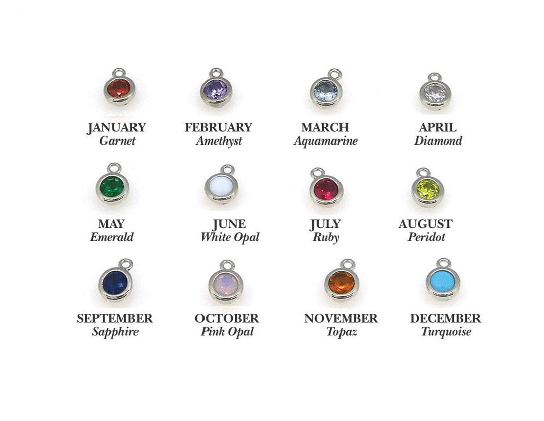 Valentine's Day Necklace, Initial Necklace, Family Necklace, Letter Necklace, Mom Gift, Wife Gift, Girlfriend Gift, Birthstone Necklace