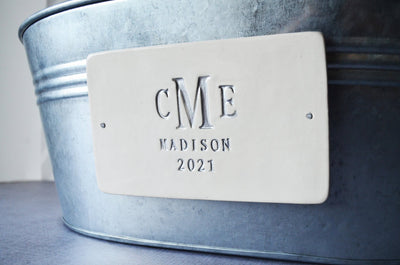 Wedding Gift - Personalized Wine Bucket, Champagne Bucket, Beverage Tub with Monogram