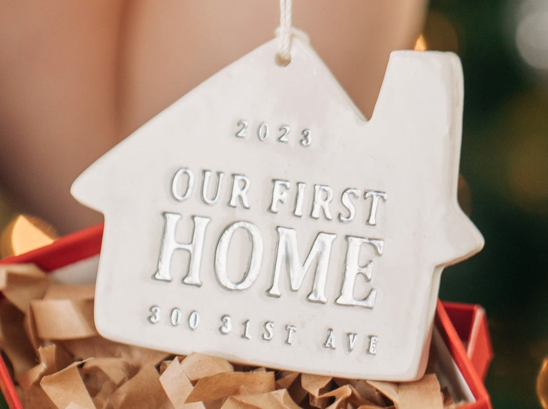 Personalized Christmas Ornament - Our First or Our New Home 2024