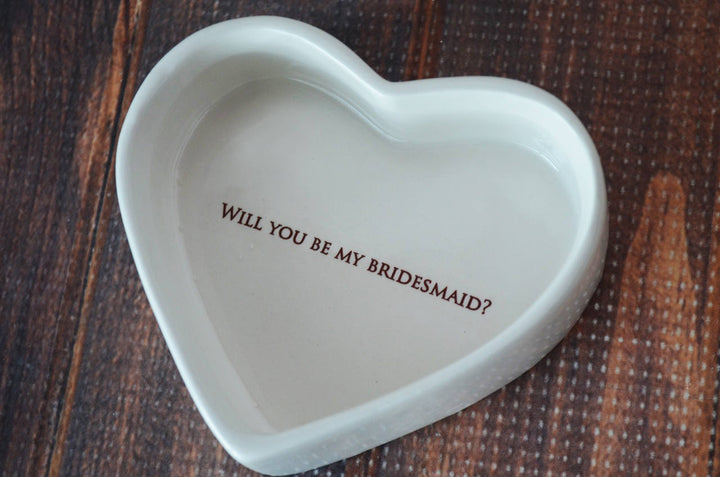 Bridesmaid Proposal - Will You Be My Bridesmaid - Bridesmaid Gift - Bridal Party Gift - Personalized Heart Keepsake Box