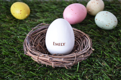 Easter Gift, Easter Egg Gift, Baby Easter Gift, Baby's First Easter Gift - Personalized Easter Egg - Ceramic