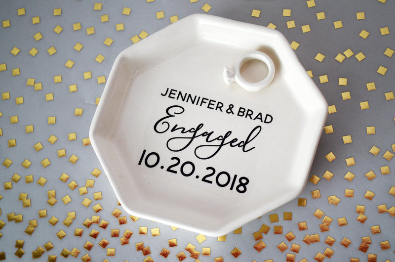 Engagement Gift, Wedding Gift, Ring Dish, Ring Tray, Ring Holder, Engagement Party Gift, Couples gift, Personalized Ring Dish