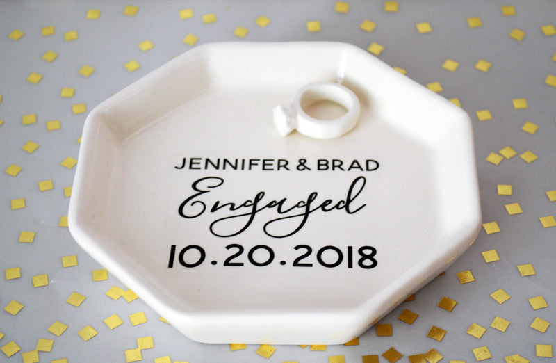 Engagement Gift, Wedding Gift, Ring Dish, Ring Tray, Ring Holder, Engagement Party Gift, Couples gift, Personalized Ring Dish