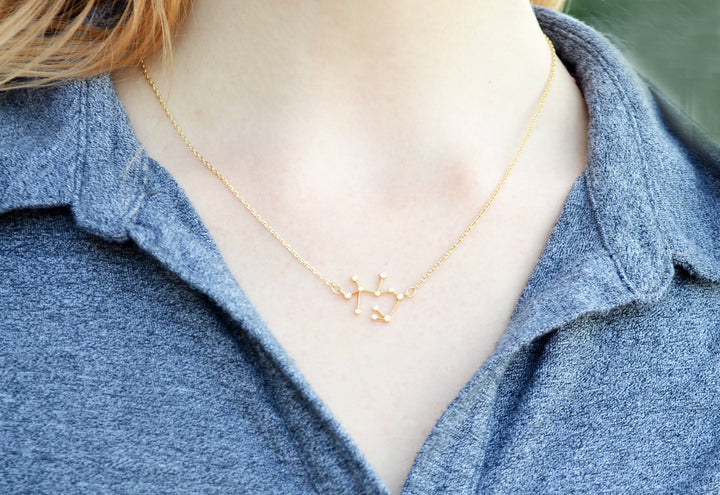 Gold Constellation Necklace, Zodiac Jewelry, Zodiac Necklace, Astrology Necklace, Horoscope Necklace