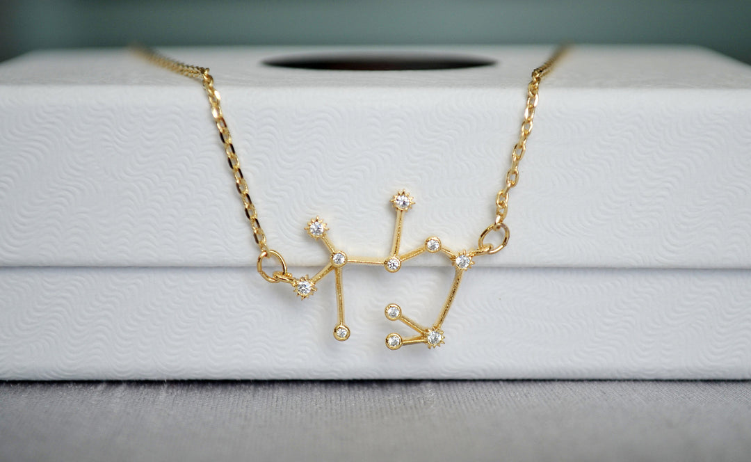 Gold Constellation Necklace, Zodiac Jewelry, Zodiac Necklace, Astrology Necklace, Horoscope Necklace