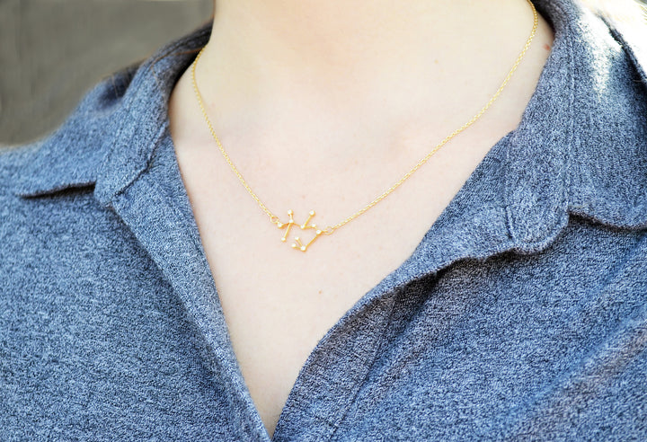 Gold Constellation Necklace, Zodiac Jewelry, Zodiac Necklace, Astrology Necklace, Horoscope Necklace