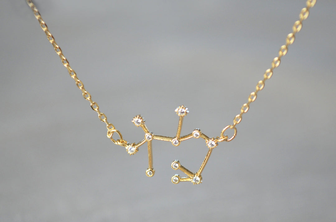 Gold Constellation Necklace, Zodiac Jewelry, Zodiac Necklace, Astrology Necklace, Horoscope Necklace