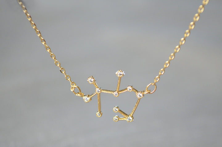 Gold Constellation Necklace, Zodiac Jewelry, Zodiac Necklace, Astrology Necklace, Horoscope Necklace