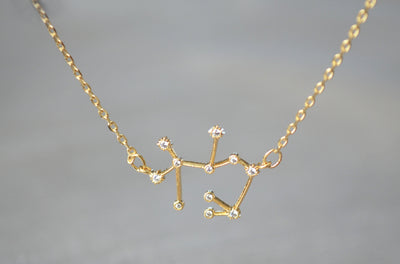 Gold Constellation Necklace, Zodiac Jewelry, Zodiac Necklace, Astrology Necklace, Horoscope Necklace