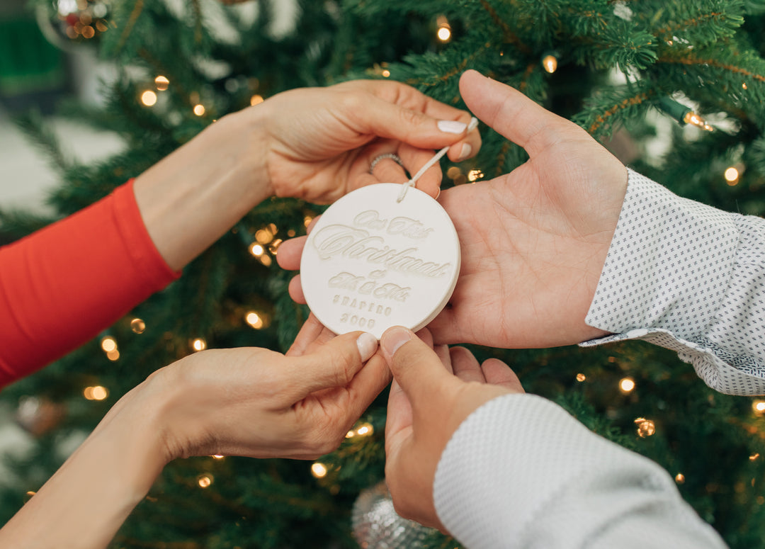 Personalized Our First Christmas as Mr. & Mrs. Ornament 2024