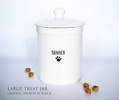 Personalized Dog Treat Jar, Dog Gift, Puppy Gift, Dog Lover Gift, Treat Jar with Name