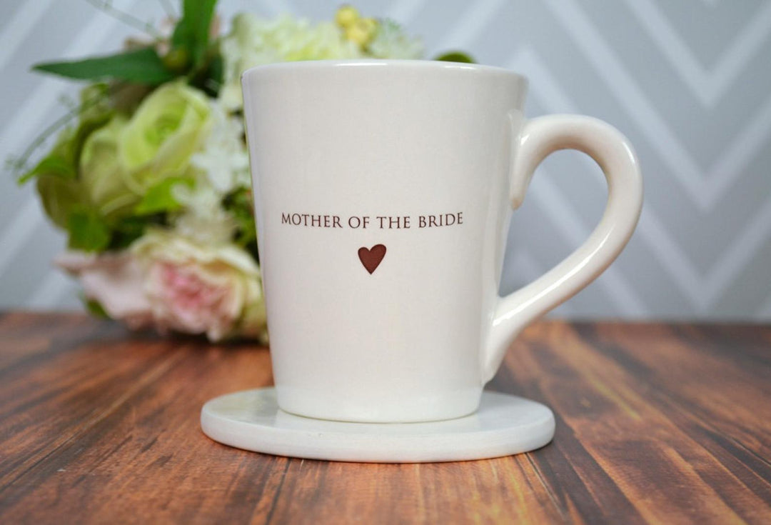 Mother of the Bride or Groom Gift, Father of the Bride or Groom Gift, Parent Wedding Gift - Individual or Set of Coffee Mugs