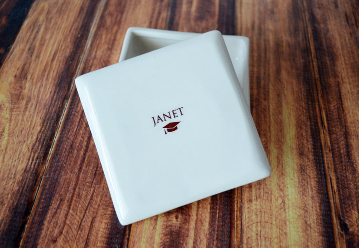 Graduation Gift - Square Personalized Keepsake Box