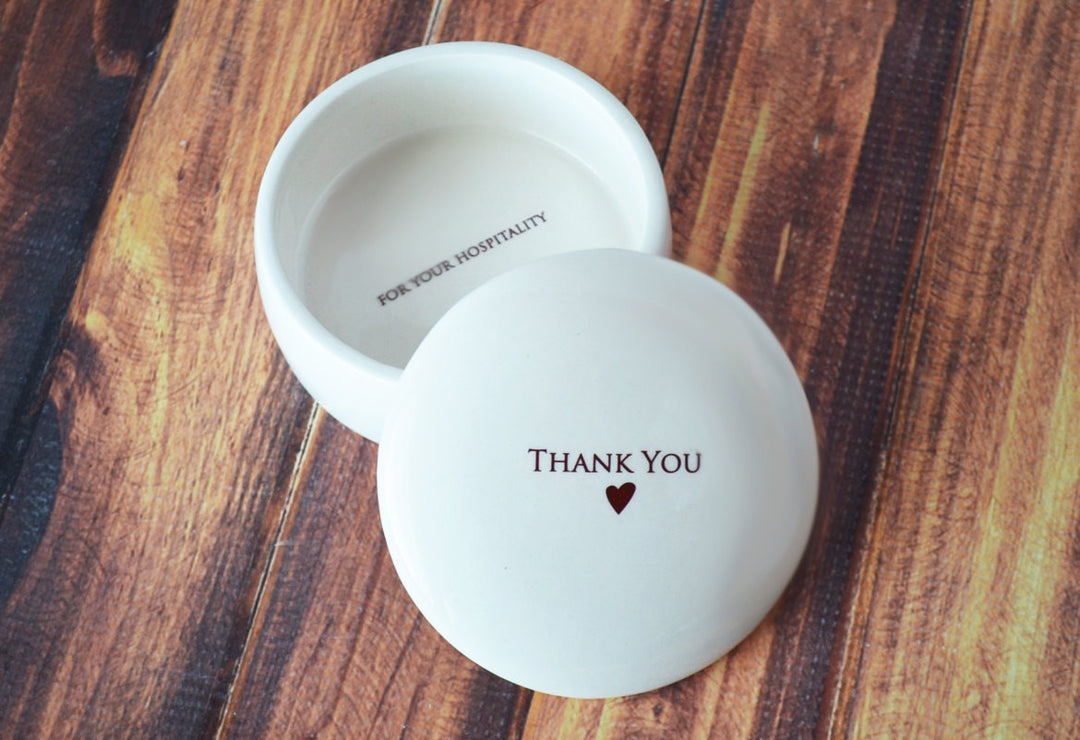 Thank You Gift - Add Custom Text - Thank You For Your Hospitality Keepsake Box