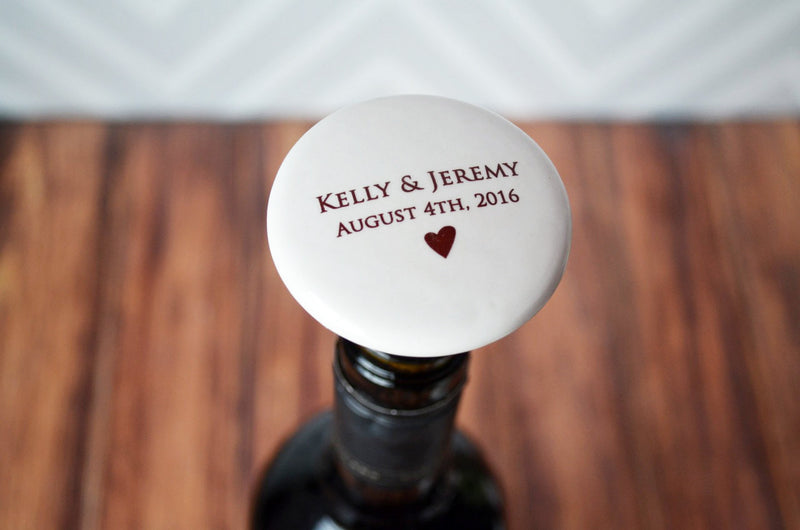 Promotional Gift, Corporate Gift or Wine Stopper Wedding Favor or - Personalized Wine Stopper