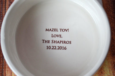 Personalized Bar Mitzvah Gift or Bat Mitzvah Gift  - Round Keepsake Box