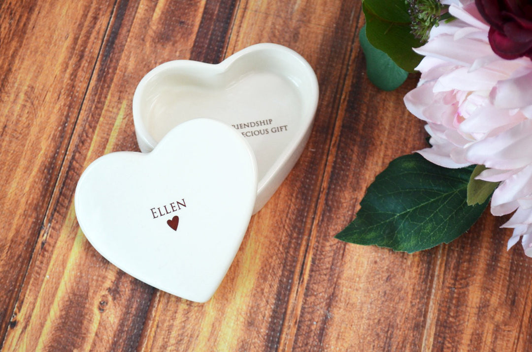 Bridesmaid Gift - Personalized - Heart Keepsake Box