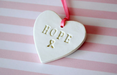 100% of the Proceeds Will Be Donated to Susan G Komen Foundation - Breast Cancer Awareness HOPE Ornament - READY TO SHIP