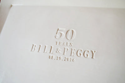 50th Anniversary Gift - Large Rectangular Platter or Guest Book Alternative