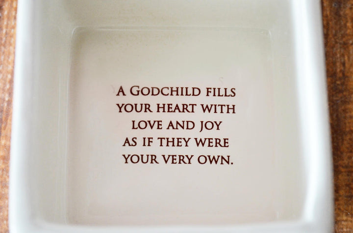 Godchild gift - Personalized Square Keepsake Box