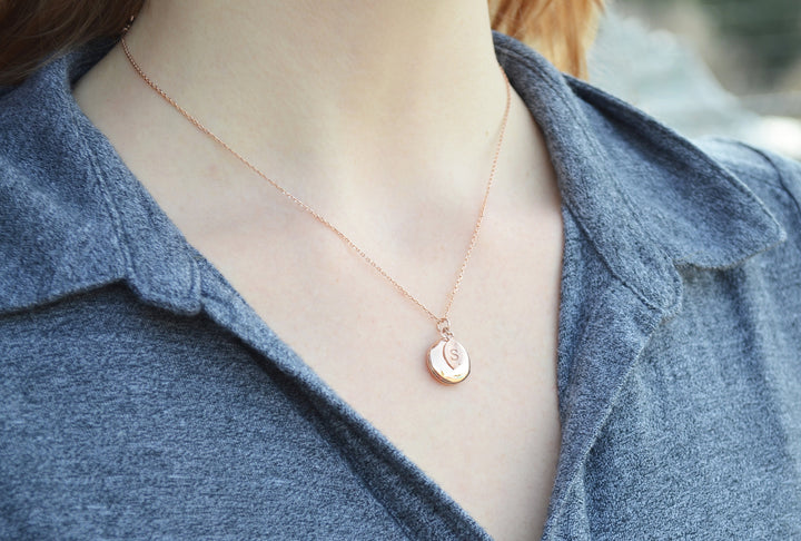 Locket Necklace, Valentine's Day Jewelry, Mom Gift, Gift for Her, Bridesmaid Gift