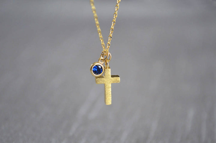 Baptism Gift,  Christening Gift, Confirmation Gift, First Communion Gift, Godchild Gift -Square Keepsake Box w/ Cross Necklace