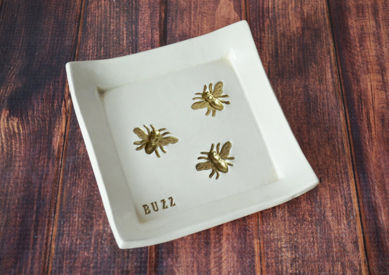 Friend Gift, Best Friend Gift, Coworker Gift, Friend Gift Idea, Bee Lover Gift, Bee Gift, Unique Gift - Square Tray