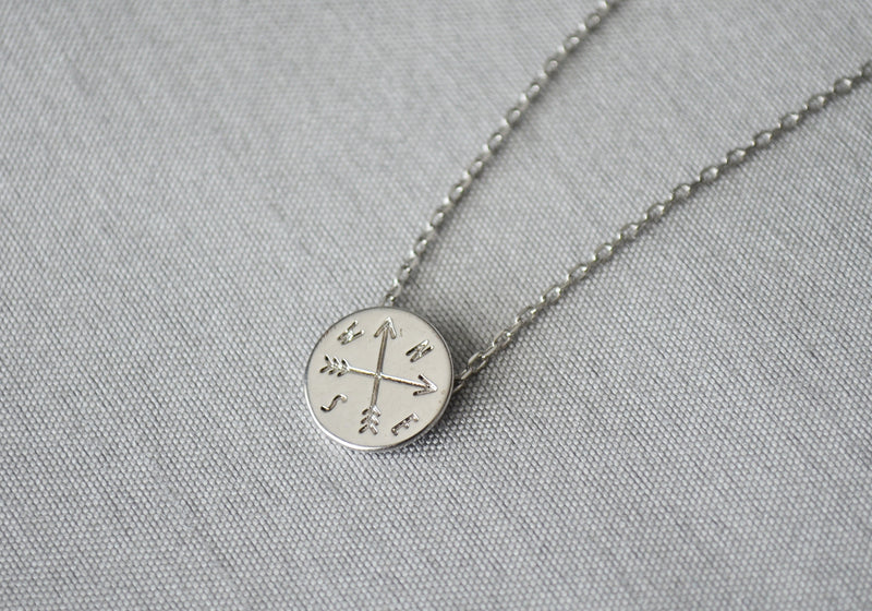 Graduation Gift, Compass Necklace, Goodbye Gift, New Job Gift, Moving Gift, College Gift, Friend Gift, Gift for Her