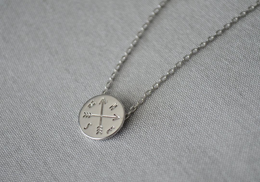 Graduation Gift, Compass Necklace, Goodbye Gift, New Job Gift, Moving Gift, College Gift, Friend Gift, Gift for Her