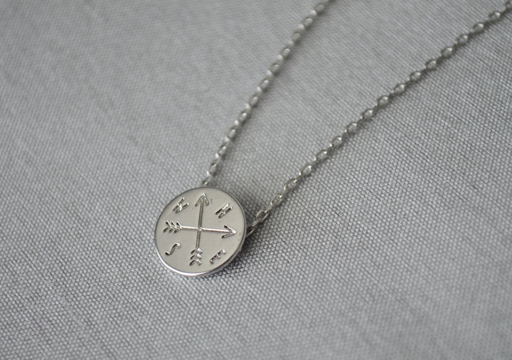 Graduation Gift, Compass Necklace, Goodbye Gift, New Job Gift, Moving Gift, College Gift, Friend Gift, Gift for Her