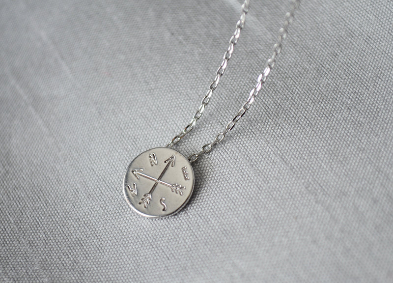 Graduation Gift, Compass Necklace, Goodbye Gift, New Job Gift, Moving Gift, College Gift, Friend Gift, Gift for Her