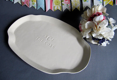 Custom Wedding Signature Guestbook Platter or Heirloom Wedding Gift