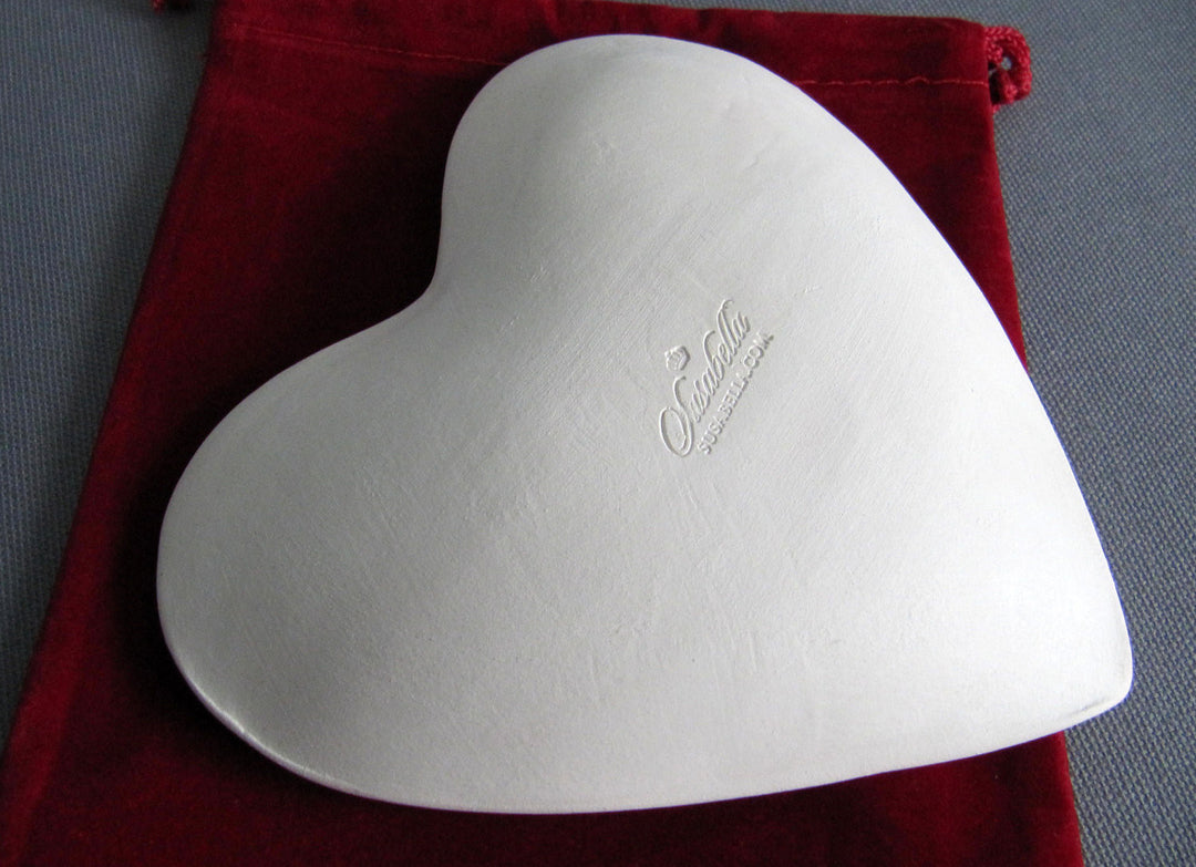 Remembrance Gift | Ceramic Heart Bowl | Those We Love Don’t Go Away, They Walk Beside Us Every Day