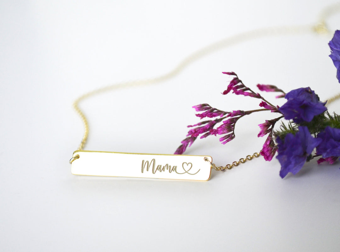 Mama Necklace, Mom Necklace, Personalized Necklace, Gift for Mom, Friend Gift, Layering Necklace, Mom Gift