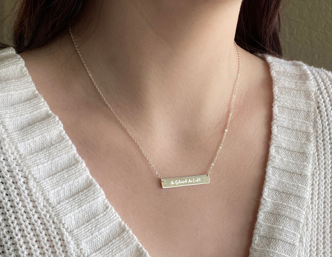 Graduation Necklace, Grad Gift, She Believed She Could, So She Did, Personalized Necklace, Friend Gift, Layering Necklace