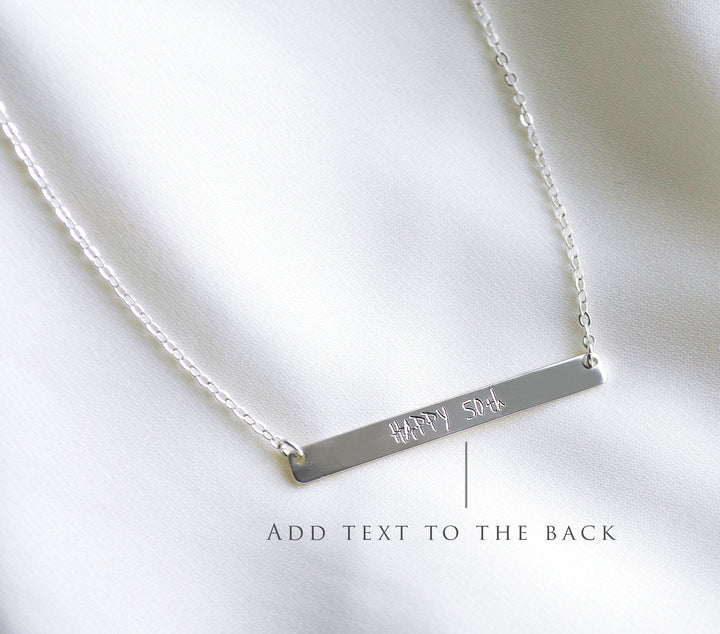 Personalized Name Necklace, Nameplate Necklace, Custom Bar Necklace, Layering Necklace, Personalized Gift, Bridesmaid gift, Minimalist