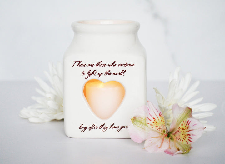 Pet Remembrance Candle, Personalized, Sympathy Heart, Memorial Tea Light, In Loving Memory, Your Paw Prints Will Forever Remain...