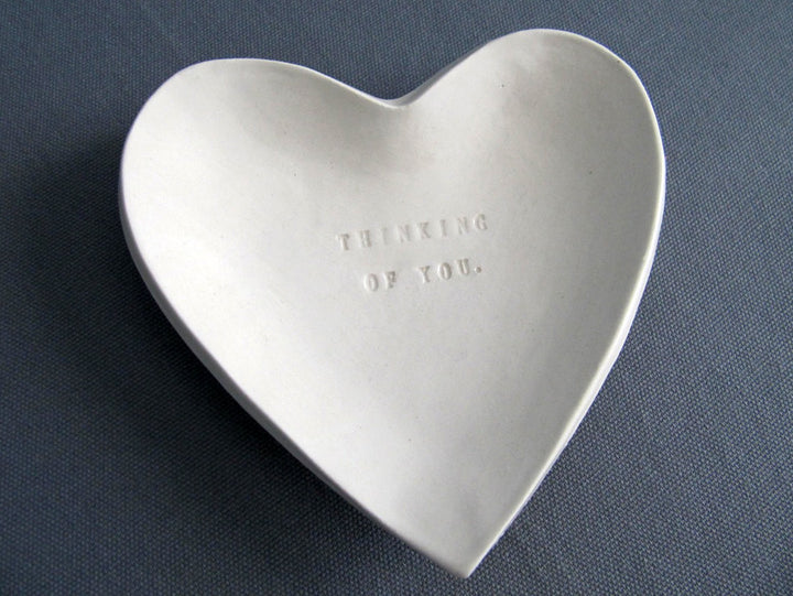 Sympathy Gift - Thinking of You Heart Shaped Bowl - READY TO SHIP